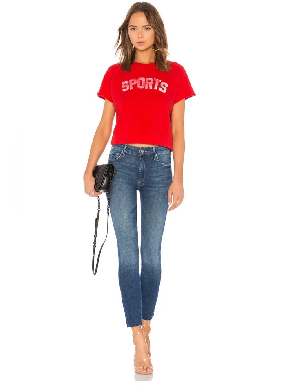 MOTHER High Waisted Looker Ankle Fray – Goin’ For Gold: 26